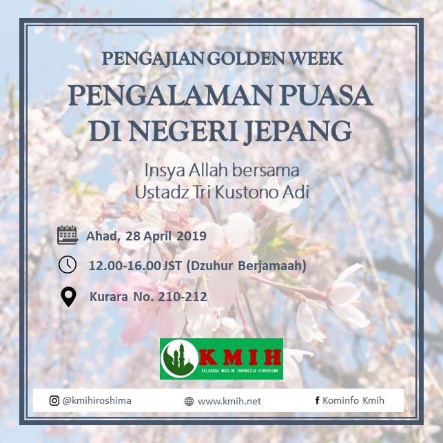 PENGAJIAN GOLDEN WEEK